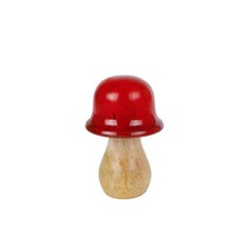 No Brand Sculpture Mushroom Mango 6x6x10cm | Set of 4