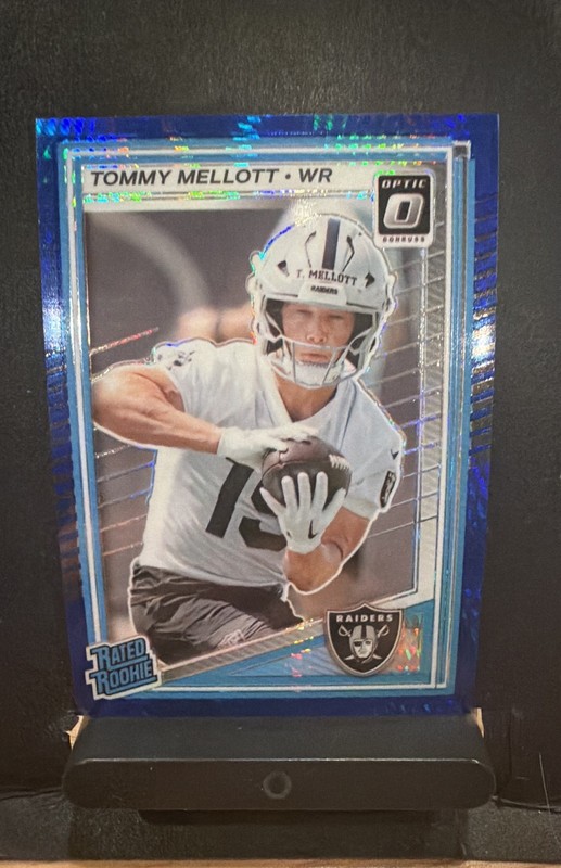 2025 Panini Donruss Optic - Rated Rookie Tommy Mellott #299 Blue Hyper Prizm...