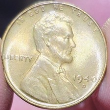 1940 D,Lincoln Wheat Cent, Superb Quality, See pics, Toned