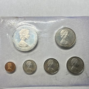 1973 British Virgin Islands Proof Set 6 Coins 1 Dollar to 1 Cent NO BOX