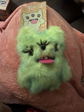 Fuggler Baby Baddies Plush Bag Clip Charm Keychain Plush Reek-O Eyelashes Green