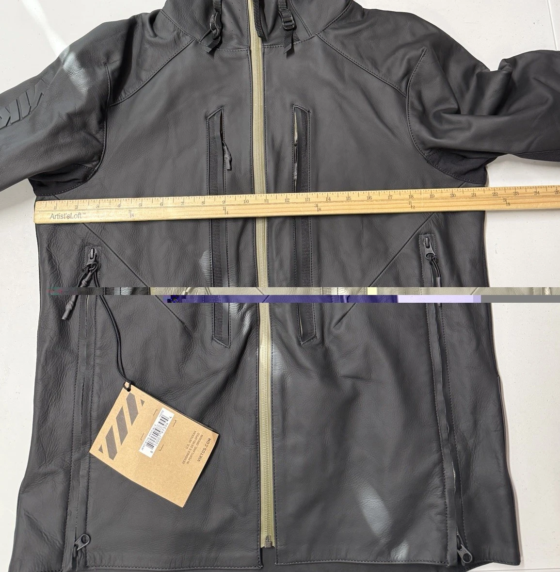 VIKTOS Actual WP Leather Jacket Men's Small Waterproof Tactical Carry Pockets - product detail image 13