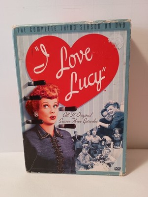 I Love Lucy Season 3 Complete DVD Set 5 Discs Used Funny Hilarious 