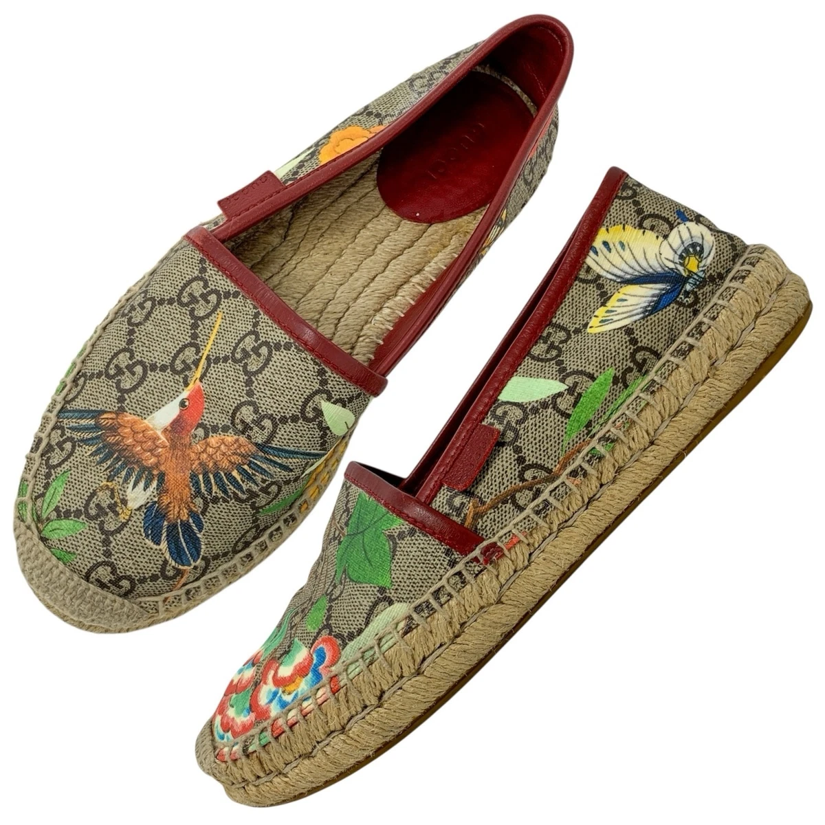 Gucci Leather Upper Floral Flats for Women for sale | eBay