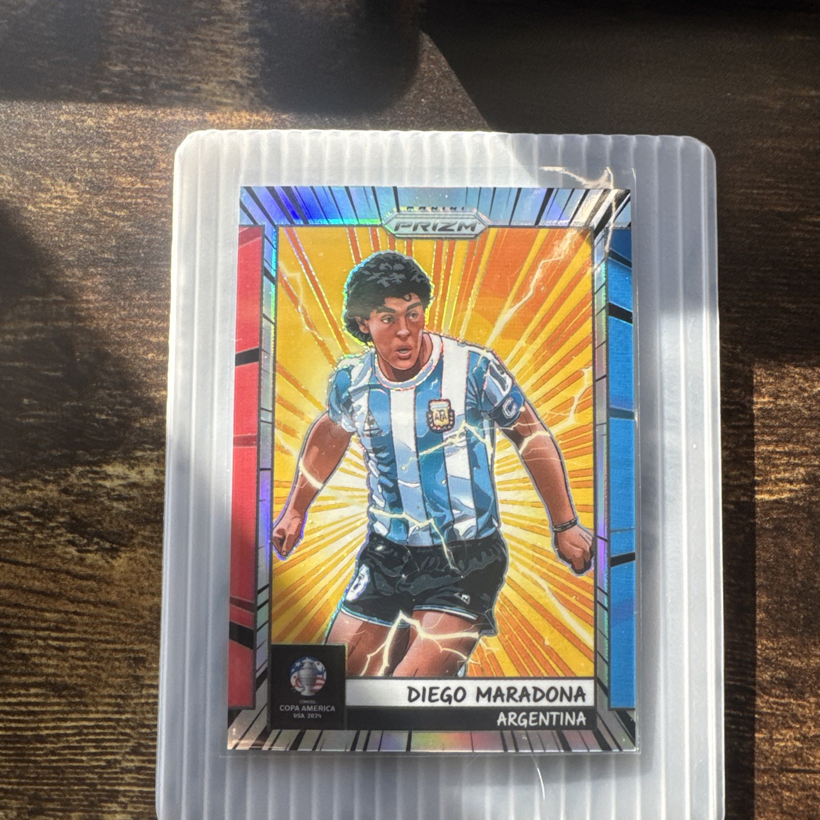 2024 Panini Prizm Conmebol Copa America Diego Maradona Manga Case Hit!!