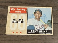 1968 Topps Tony Oliva AS #371 Minnesota Twins