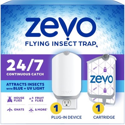 Zevo Flying Insect Indoor Fly Trap Full Size: Easy, Mess-Free Solution