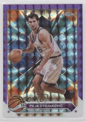 2023 Chrome Purple Geometric Refractor /119 Peja Stojakovic Stojaković #8 0bg8