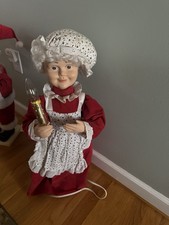 Vintage Telco Motion-ettes Of Christmas- Mrs. Claus Animated Figure 24