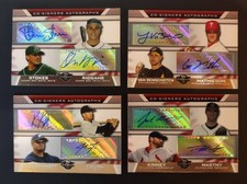 2007 Topps Cosigners Autographs Set Of 4 Riggans, Mathieson, Kouzmanoff Baseball