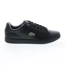 Lacoste Hydez 119 1 P SMA Mens Black Leather Lifestyle Sneakers Shoes 11.5