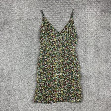 Urban Outfitters Dress Womens Medium Ditsy Floral Ruched Bodycon Mini Party