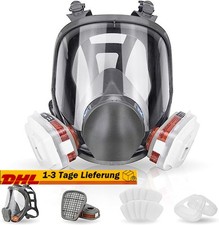 Staubmaske Gasmaske Lackiermaske Atemschutz Vollmasken mit Aktivkohle Filter
