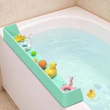 AyNirser 31  Bathtub Splash Guard Shelf with Strong 31" Extra Large, Green