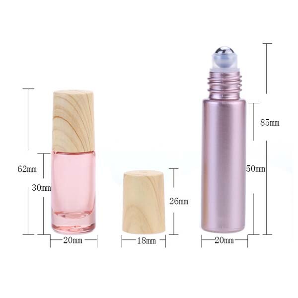 Essential Oil 5-10ml Metal Ball Natural Dropper perfume 1-50pcs glass bottles
