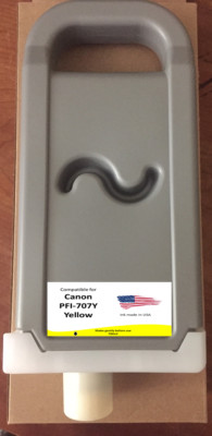 Non-OEM replacement Canon  PFI-707Y PFI-707Yellow imagePROGRAF iPF830 IPF840 850