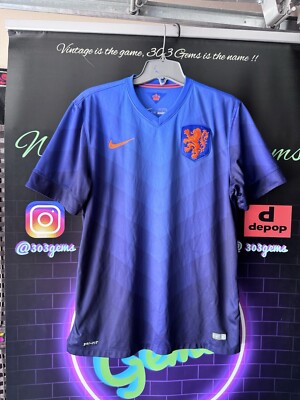 Authentic Nike Netherlands 2014 Away Soccer Jersey Kit 577963-471