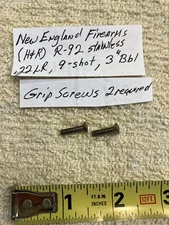 NEF H&R R92 Stainless, 9 shot, 22LR revolver: Grip Screws, 2 each, 2 required