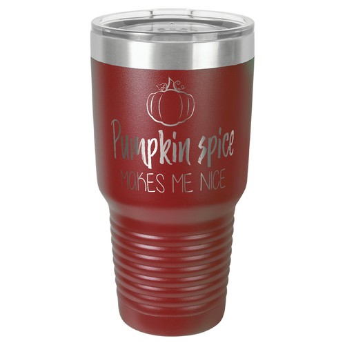 Pumpkin Spice Makes me Nice 30 oz. Polar Camel Tumbler - Picture 12 of 15