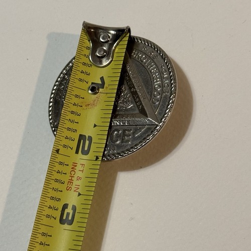 Difícil de encontrar ronda obsoleta 1949 Pennsylvania Fire Police Assoc. Pin/Insignia - Imagen 4 de 6