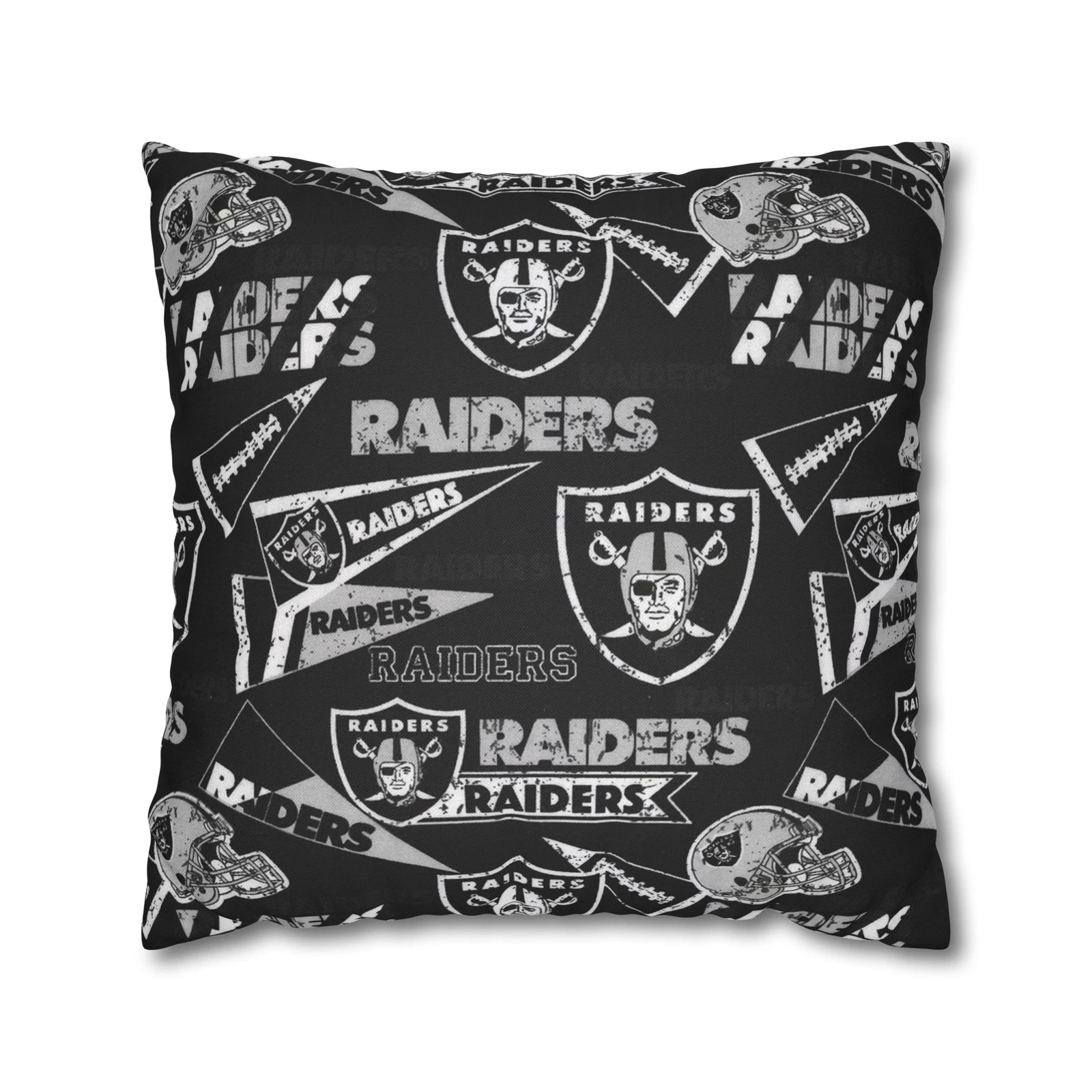 Las Vegas Raiders Spun Square Throw Pillow
