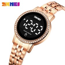 SKMEI Orologio Donna Oro Touch Screen Moda Strass Orologio da Polso per Donna Ragazza