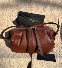 Nwt Rag & Bone Cross Commuter Matter Brown Leather Crossbody Purse Dustbag $395