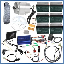 4900RPM 72V 3000W Motor With Controller Battery Full Kit For Go Kart ATV Buggy