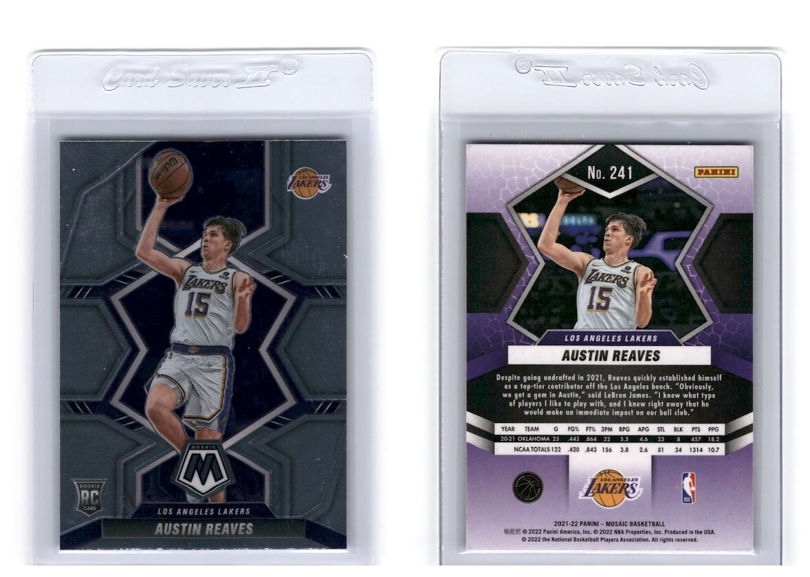 2021-22 Panini Mosaic Basketball Austin Reaves Base Rookie #241 - LA Lakers