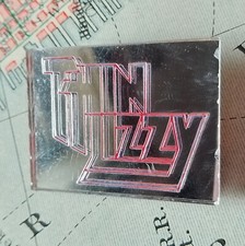 THIN LIZZY VINTAGE MIRRORED PIN BADGE FROM THE 1970's FAN CLUB PHIL LYNOTT