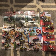 MarioKart Hot Wheels Lot Mario Luigi Peach Yoshi Mario Kart