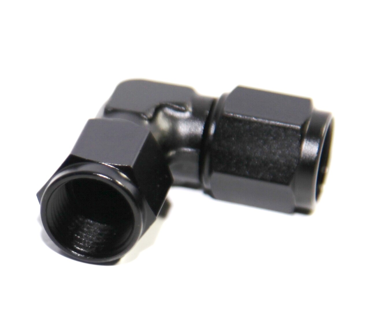 Black Aluminum Adapter AN6 90-Degree Swivel Elbow Fitting - Female To Female, For Fuel Or Oil Lines 6AN Fuel Line Fitting - Foto 6