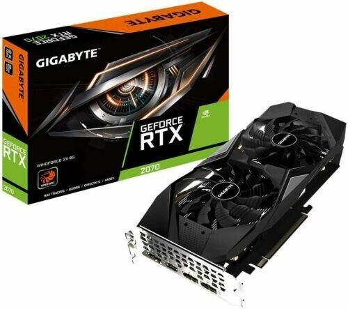 GIGABYTE NVIDIA GeForce RTX 2070 8GB GDDR6 Graphics Card - GV