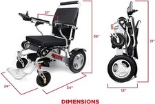 RANGER D09 XL AIR TRAVEL SAFE OFF-CHAIR CHARGEABLE FOLDING POWER WHEELCHAIR