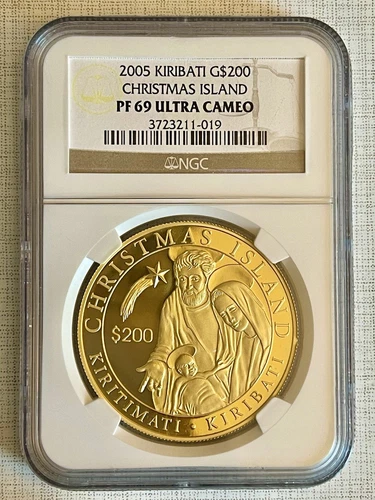 Kiribati 2005 Christmas Island $200 Gold NGC PF69 ULTRA CAMEO Sku# 1883
