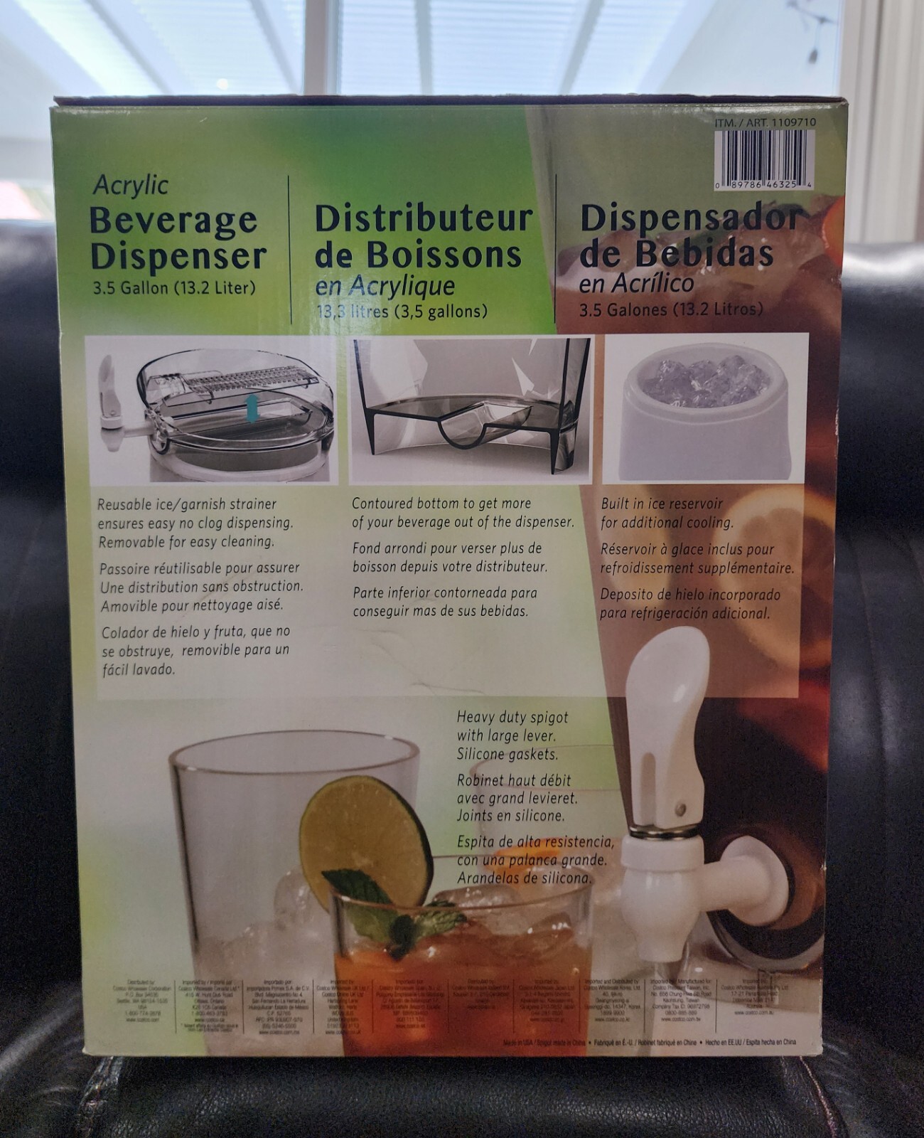 CreativeWare 3 Gallon Acrylic Beverage Dispenser Clear for sale online eBay