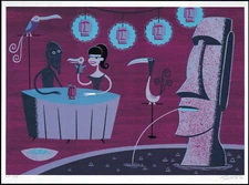 SHAG "Kava Kava Man" image on an art book page Frame it