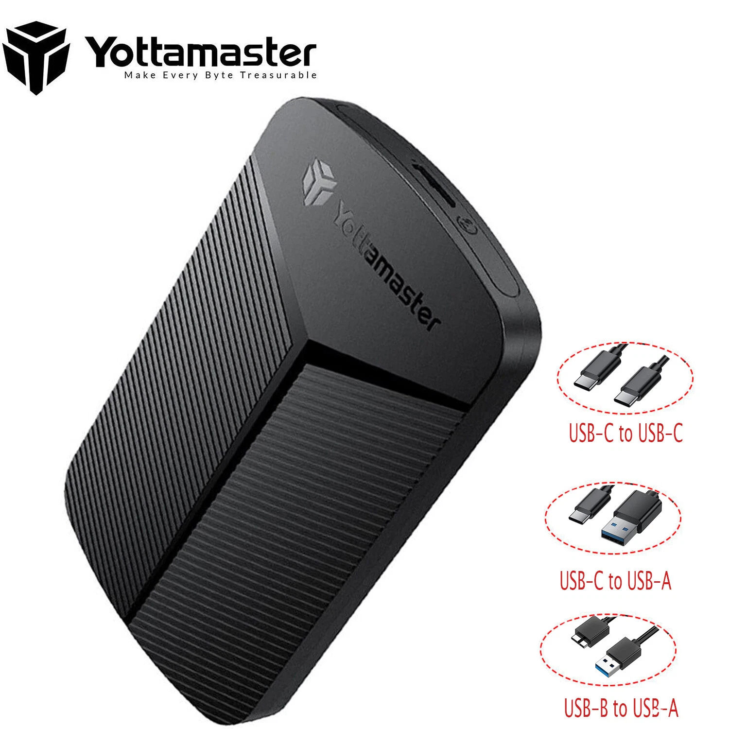 Yottamaster 2.5" Inch External Hard Drive Enclosure USB 3.0 to SATA SSDs HDD