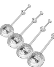 4 PCs Stainless Steel Long Handle Tea Infuser for Loose Leaf