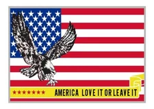 Pack of 24 USA Flag America Love It or It Motorcycle Hat Cap Lapel Pin HP6174