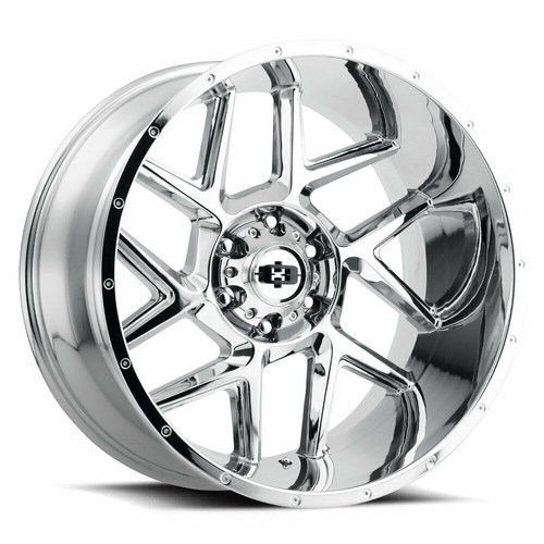 22" Vision Off-Road 360 Sliver Chrome Wheel 22x12 6x5.5 Lifted Truck Rim -57mm - Bild 1 von 8