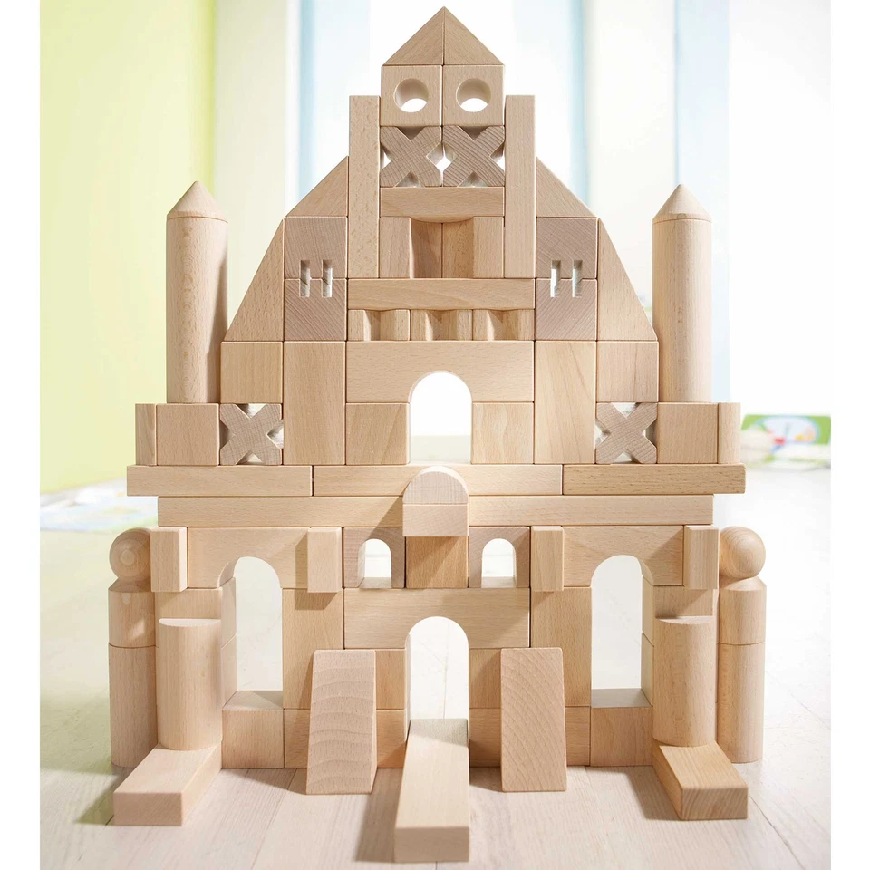HABA Basic Wooden Building Blocks 102 Piece XL Set (Made in Germany) - Image 2 of 4