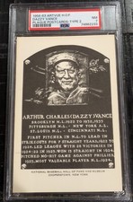 1956-63 Artvue HOF Plaque Postcard Dazzy Vance Type 2 PSA 7 NM Pop-1 Only
