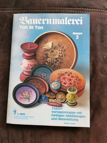 Bauernmalerei Ton in Ton Retro Vorlagenmappe Malvorlagen Rudolf lumm