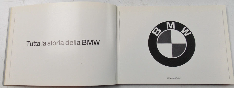 1980 BMW HISTORY BOOK 4"X6" ITALIAN BOOKLET 507 635 M1 320 2000 - Image 2 of 4