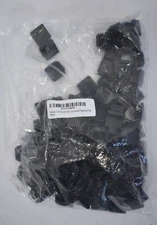 EZEnds Premium Grade 1" Extra Durable Square Tubing End Caps Black 100 Pack