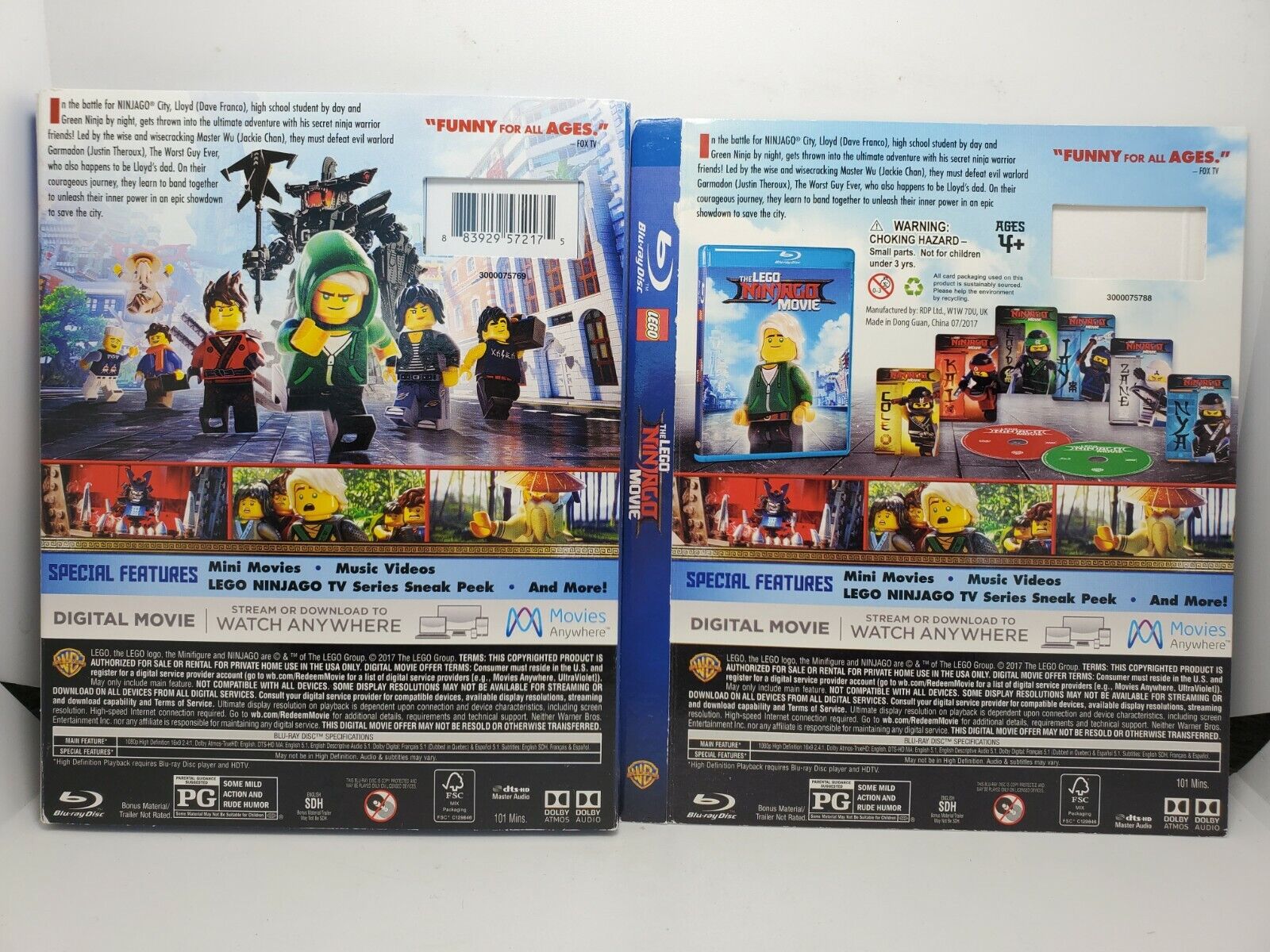 The Lego Movie 1 & 2 / Lego Batman / Lego Ninjago [Blu-ray] - 4 films