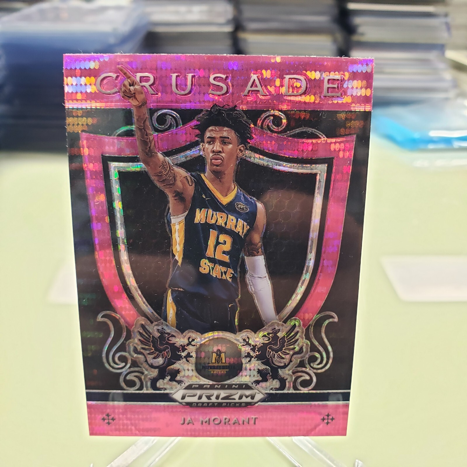 2019-20 Prizm Draft Picks Pink Pulsar Ja Morant Rc # 11