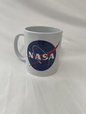 NASA Logo 11oz Coffee Mug White w/ Official Logo Astronaut Space Center-KI1