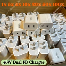 40W USB C Wall Charger Fast Block Type C Charging Cube Brick Box For iPhone Lot